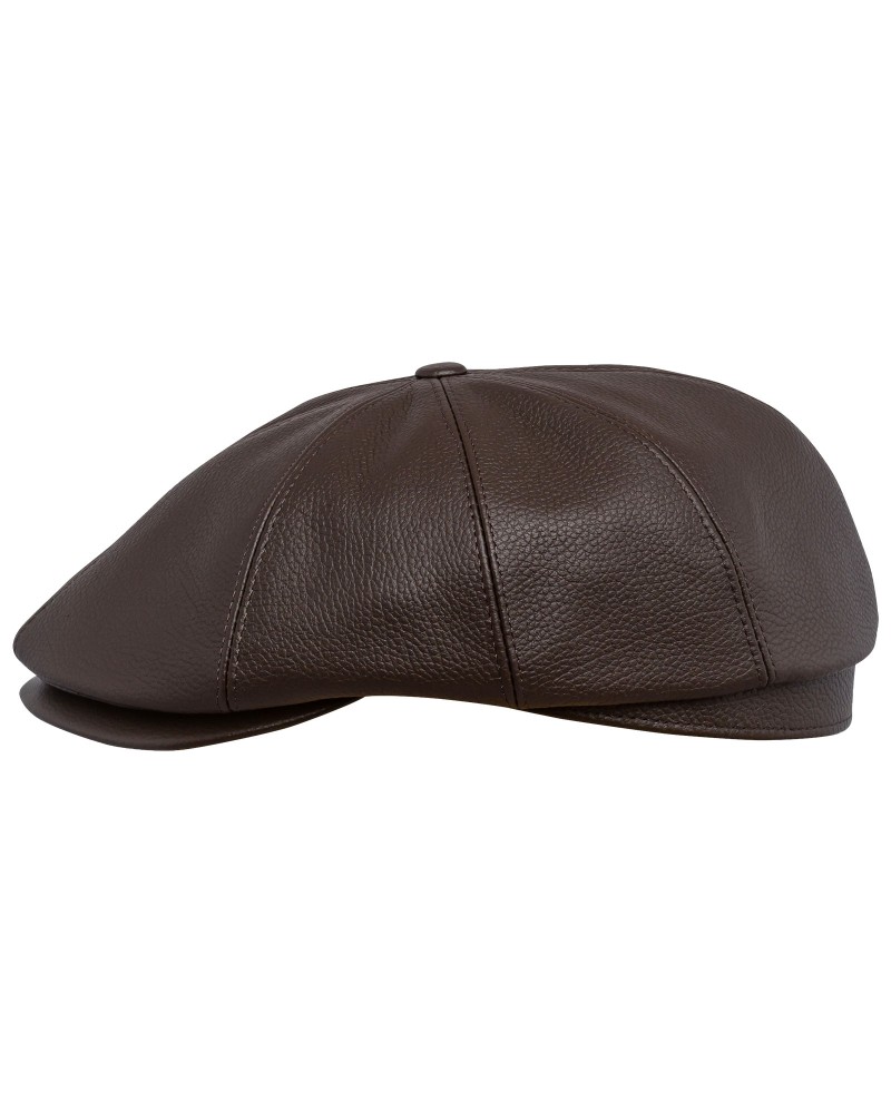 Tony - Leather Flat Cap with Timeless Design